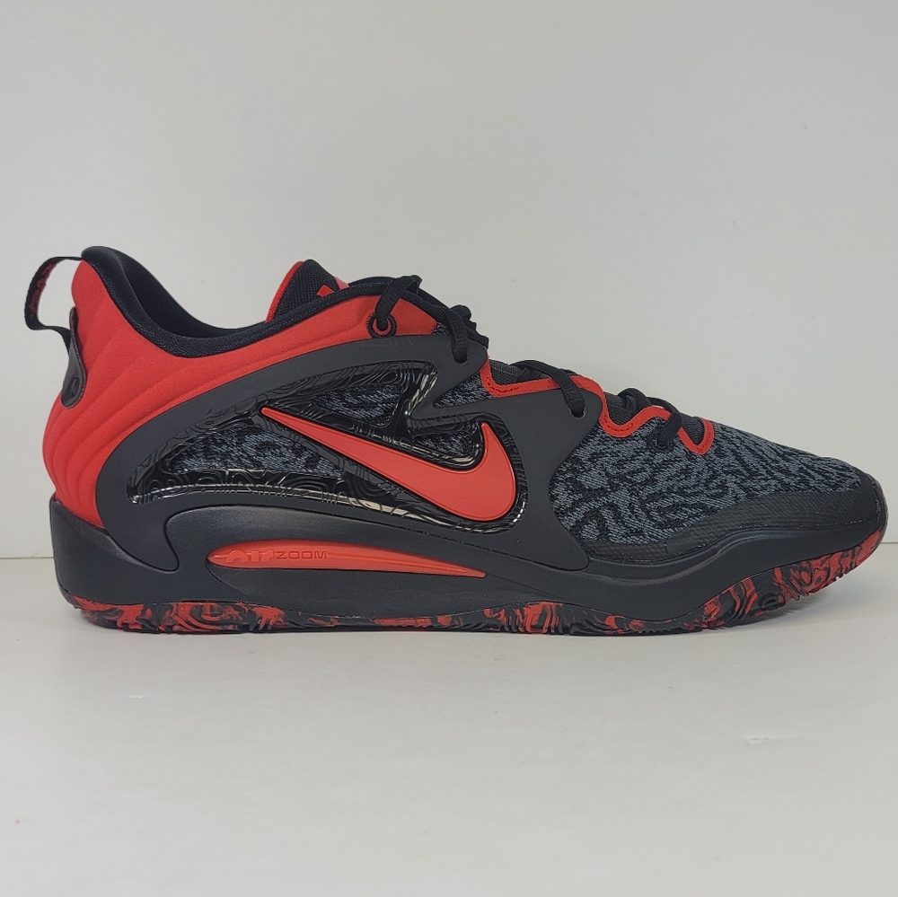 Nike KD 15 Bred Black University Red DC1975 003 Men’s Size Basketball Shoes - Picture 3 of 10